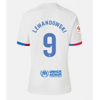 Camiseta Barcelona Robert Lewandowski #9 Segunda Equipación Replica 2023-24 mangas cortas